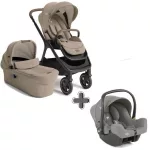 Joie Signature Finiti 2in1 babakocsi Sandstone + i-Snug 2 hordozó Pebble