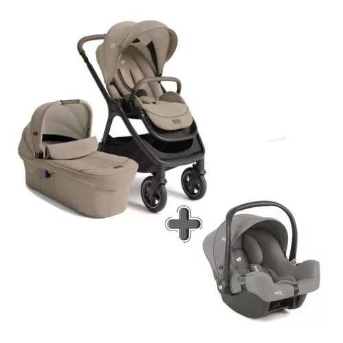 Joie Signature Finiti 2in1 babakocsi Sandstone + i-Snug 2 hordozó Pebble