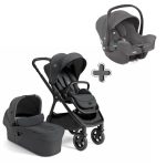 Joie Signature Finiti 2in1 babakocsi Ebony + i-Snug 2 hordozó Shell gray