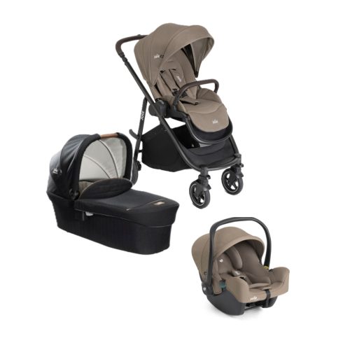 Joie Versatrax babakocsi szett i-Snug2 hordozó Cashew+ Signature Ramble mózeskosár Eclipse