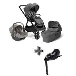   Joie Signature Finiti 2in1 babakocsi Ebony + i-Snug 2 hordozó Pebble +  i-Base Encore bázistalp
