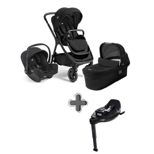 Joie Signature Finiti 2in1 babakocsi Eclipse + i-Snug 2 hordozó Raven +  i-Base Encore bázistalp