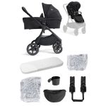 Joie Signature Finiti 2in1 babakocsi Eclipse + i-Snug 2 hordozó Raven +  i-Base Encore bázistalp