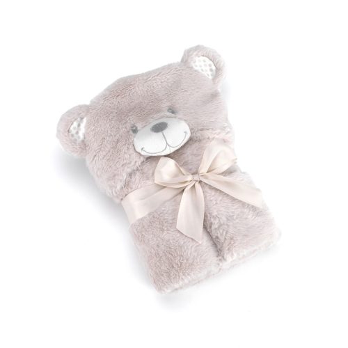 Mora POMPON BEAR P86 pléd 75*95  02-beige - dobozos