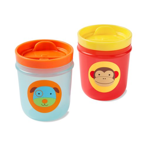 Skip Hop Zoo Tumbler Cups pohár kutya és majom
