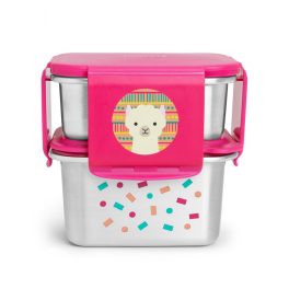 Skip Hop Zoo rozsdamentes acél ebédkészlet Láma